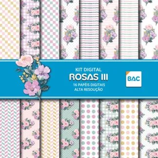 Papel digital Floral Rosas