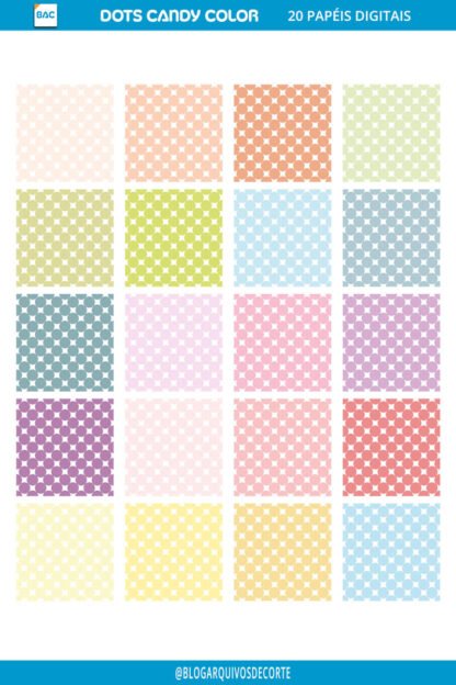 Papel digital CAndy Color Dots