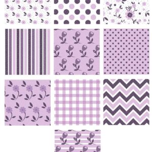 Papel Digital Floral Lilás