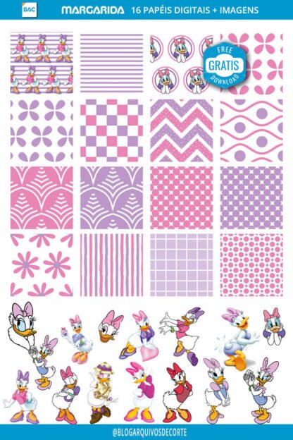 Papel Digital Margarida Disney