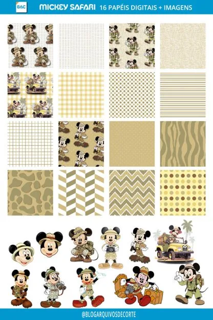 Kit Digital Mickey Safari