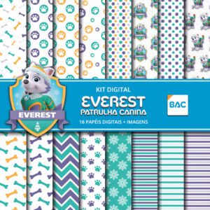 Kit de Papel Digital Everest - Patrulha Canina