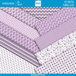Papel Digital Floral Lilás