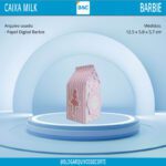 Kit Digital Festa Barbie - Caixa Milk Barbie