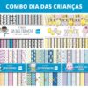 Papéis digitais – Arquivos de Corte Combo Papel Digital Dia das Crianças