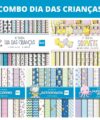 Papéis digitais – Arquivos de Corte Combo Papel Digital Dia das Crianças