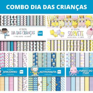 Combo Papel Digital Dia das Crianças