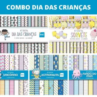 Combo Papel Digital Dia das Crianças
