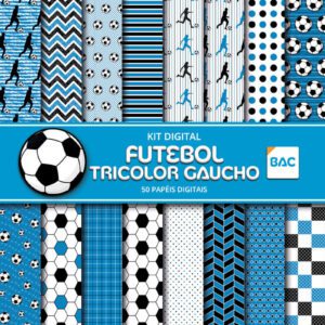 Kit de Papel Digital Tricolor Gaúcho