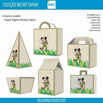 Kit Festa Mickey Safari