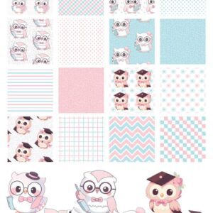 Kit de Papel Digital Professora Coruja