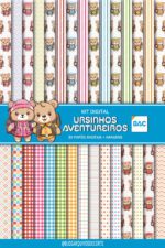 Papel Digital Ursinhos Aventureiros