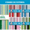 Papéis digitais – Arquivos de Corte Combo de Papel Digital de Futebol