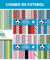Papéis digitais – Arquivos de Corte Combo de Papel Digital de Futebol