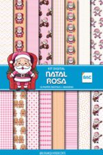 Papel Digital de Natal Rosa