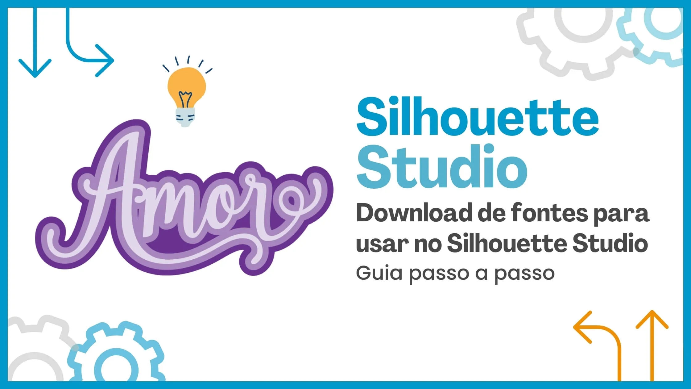 fontes para usar no Silhouette Studio