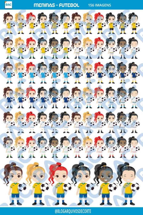 Menina Jogadora de Futebol