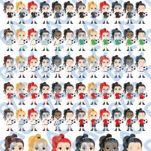 Menina Jogadora de Futebol