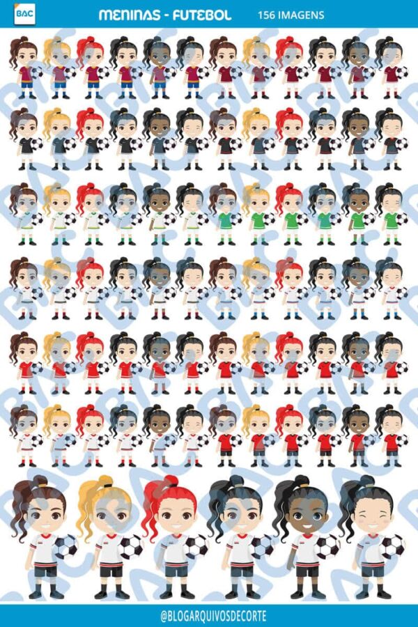 Menina Jogadora de Futebol