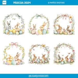 Papel Digital de Páscoa 2024