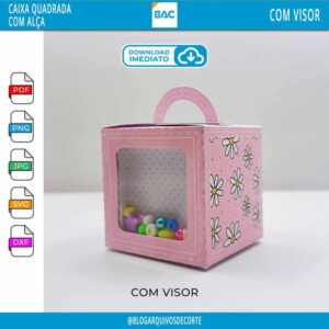 Caixinha Quadrada com Alça