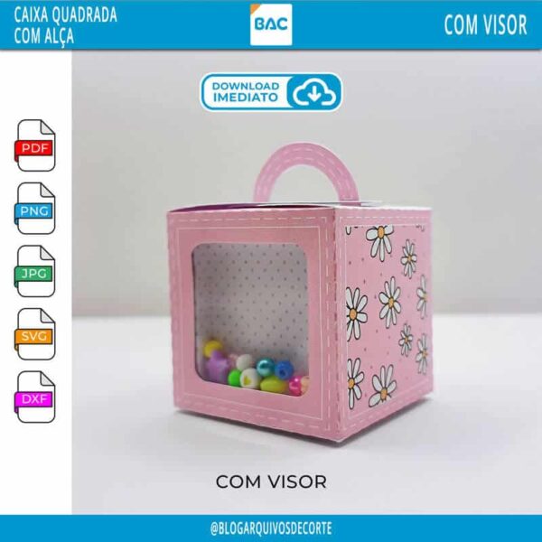 Caixinha Quadrada com Alça