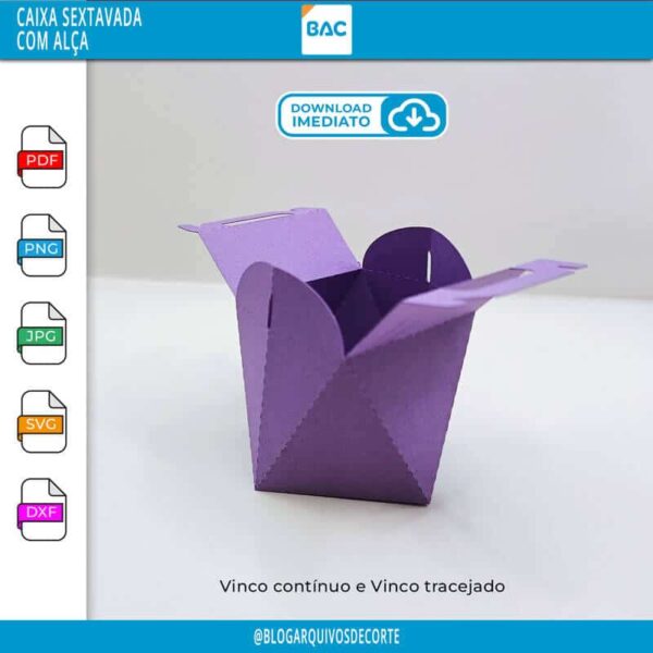 Caixa Poligonal com Alça - Imagem 2