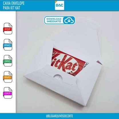 Caixa Envelope para Kit Kat