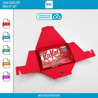 Caixa Envelope para Kit Kat