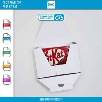 Caixa Envelope para Kit Kat