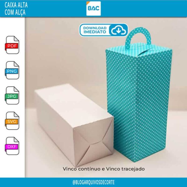 caixa alta com alça