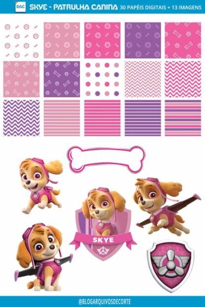 Kit de Papel Digital Skye