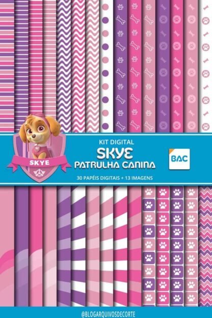 Kit de Papel Digital Skye