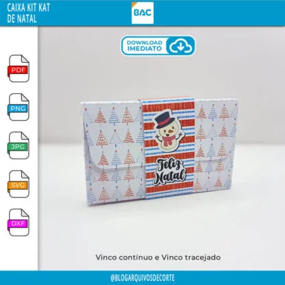 Caixa Kit Kat de Natal