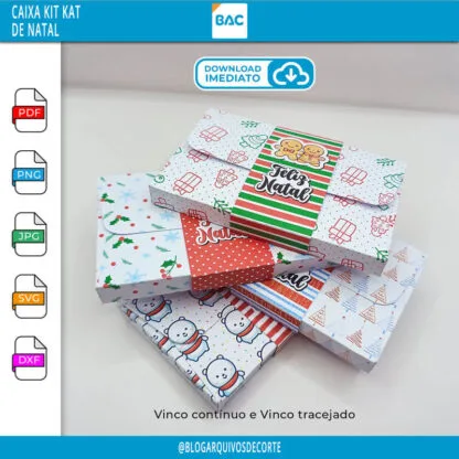 Caixa Kit Kat de Natal