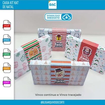 Caixa Kit Kat de Natal