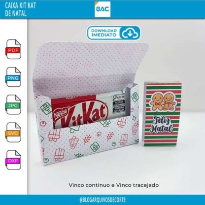 Caixa Kit Kat de Natal