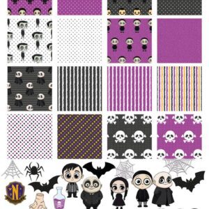 Papel Digital Wandinha - Família Addams