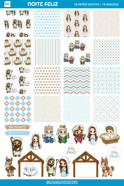 Papel Digital Noite Feliz