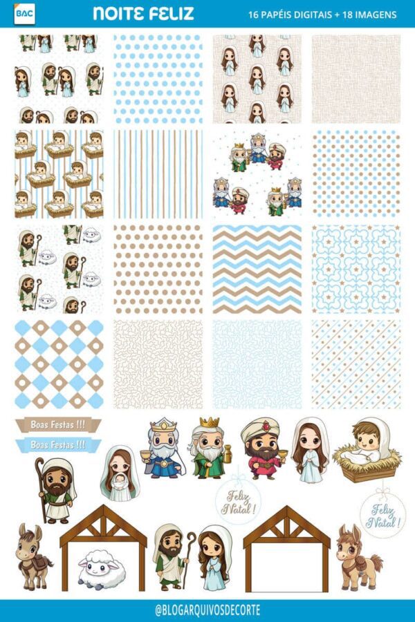 Papel Digital Noite Feliz