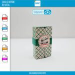 Caixa de Natal para 2 Chocolates Baton