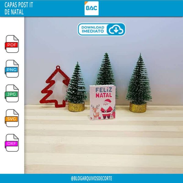 Capa para Post-it de Natal