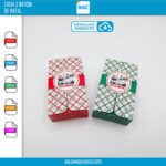Caixa de Natal para 2 Chocolates Baton