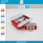 Caixa de Natal para 2 Chocolates Baton