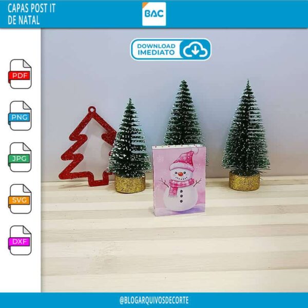 Capa para Post-it de Natal