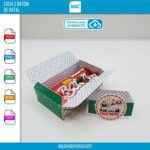 Caixa de Natal para 2 Chocolates Baton