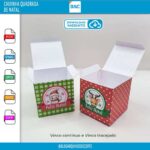 Caixinha Quadrada de Natal