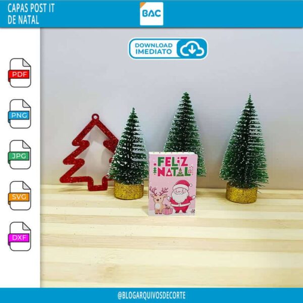 Capa para Post-it de Natal