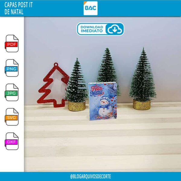 Capa para Post-it de Natal