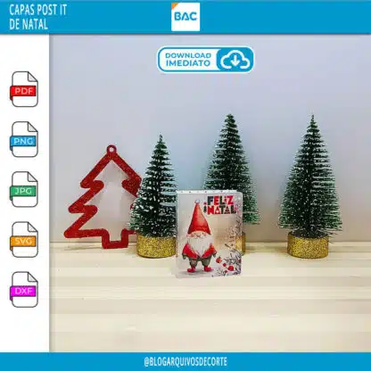 Capa para Post-it de Natal